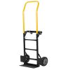 Hand Truck Dual Purpose 2 Wheel Dolly Cart and 4 Wheel Push Cart with Swivel Wheels 330 Lbs Capacity Heavy Duty Platform Cart for Moving/Warehouse/Gar