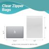 Pack of 1000 Clear Zipper Bags 12 x 12. Seal Top Polyethylene Bags 12x12. Thickness 2 mil. Plastic Poly Bags for Packing and Storing. Ideal for Indust