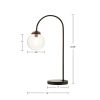 [Only support Drop Shipping Buyer] Venice Arched Metal Table Lamp with Glass Globe Bulb