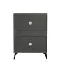 Shoe Cabinet ; Shoe storage shelves; Grey