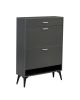 Shoe Cabinet ; Shoe storage shelves; Grey