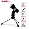 Desktop Microphone Stand Table Desk Mic Holder Tripod Stands Clip Holder Foldable Mount Clamp Podcast Recording 5 Core MS RBS