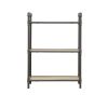 Itzel Bookshelf in Antique Oak & Sandy Gray YF