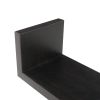 Danya B Floating 'U' Laminated Walnut Veneer Shelves; Set of 3; Espresso Brown