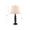 Landsdown Black Faceted Table Lamp 24.25"H