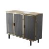 40.35&quot; Wide 3 Doors Modern Sideboard; Freestanding Sideboard Storage Cabinet Entryway Floor Cabinet for Living Room Office Bedroom