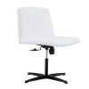 White High Grade Pu Material. Home Computer Chair Office Chair Adjustable 360 Â¬âˆž Swivel Cushion Chair With Black Foot Swivel Chair Makeup Chair Study