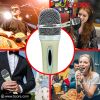 5 Core 3Pcs Dynamic Microphone XLR Audio Cardioid Mic w/ Clip Vocal Karaoke Singing PM 286 WH+BLU+BLK 3PC