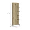 Portland 5-Shelf Linen Cabinet Light Oak