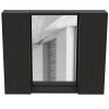 Ellegrini 1-Drawer Medicine Cabinet Black Wengue