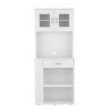 Hopkins 1-Drawer 3-Shelf Pantry Cabinet White