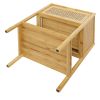 1 Drawer Nightstand, Bamboo and Natural Rattan, Bedside Table Accent End Table Side Table for Bedroom, Living Room