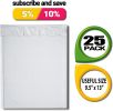 Poly Bubble Mailers 9.5" x 13"; Pack of 25 White Padded Shipping Envelopes for Mailing; Tear-Proof Bubble Mailer Padded Envelopes; Waterproof Bubble E