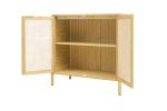 Bamboo 2 door cabinet, Buffet Sideboard Storage Cabinet, Buffet Server Console Table, Accent Cabinet, for Dining Room, Living Room, Kitchen, Hallway