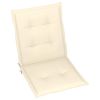 Garden Chair Cushions 6 pcs Cream 39.4"x19.7"x1.2"