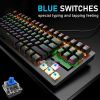 60Percent Mechanical Gaming Keyboard Type C LED Backlit Wired 88 Key For PC Laptop MAC