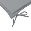 Garden Bench Cushion Gray 39.4"x19.7"x1.2"