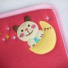 [Fly To The Moon] Embroidered Applique Fabric Art Mouse Pad / Mouse Mat / Mousing Surface (10.3*8.8)