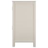 U-style Wood Storage Cabinet with Doors and Adjustable Shelf; Entryway Kitchen Dining Room; Cream White