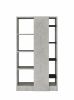 Magna Bookshelf in Faux Concrete &amp; Black 92532