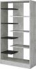 Magna Bookshelf in Faux Concrete &amp; Black 92532