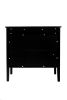 2 Door Wooden Cabinets; Black Wood Cabinet Vintage Style Sideboard for Living Room Dining Room Office