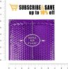 Amiff Pack of 25 Purple Bubble Mailers Pouches 6 x 6.25 Cushion Padded Envelopes with Peel and Seal Closure 6 x 6 1/4 Colorful Shipping Poly Bags for