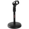 5Core 3Pcs Premium Desktop Microphone Stand Mini Round Base w/ Foldable Mic Clip MS RBS 3PK