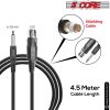 5 CORE Premium Vocal Dynamic Cardioid Handheld Microphone Neodymium Magnet Unidirectional Mic, 16ft Detachable XLR Deluxe Cable to Audio Jack, On/Off