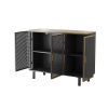 40.35&quot; Wide 3 Doors Modern Sideboard; Freestanding Sideboard Storage Cabinet Entryway Floor Cabinet for Living Room Office Bedroom