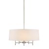 [Only support Drop Shipping Buyer] Presidio 5-Light White Drum Shade Chandelier