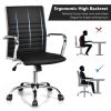 PU Leather Office Chair High Back Conference Task Chair with Armrests