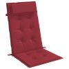 Highback Chair Cushions 2 pcs Wine Red Oxford Fabric