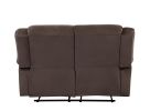 Global United Transitional Microfiber Fabric Upholstered Loveseat