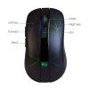 Rii RM200 Wireless Mouse,2.4G Wireless Mouse 5 Buttons Rechargeable Mobile Optical Mouse with USB Nano Receiver,3 Adjustable DPI Levels,Colorful LED L