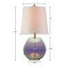 [Only support Drop Shipping Buyer] Ranier Iridescent Glass Table Lamp