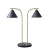 [Only support Drop Shipping Buyer] Bower 2-Light Metal Table Lamp with Chimney Shades