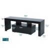 20 minutes quick assemble; Black morden TV Stand with LED Lights; high glossy front TV Cabinet; can be assembled in Lounge Room; Living Room or Bedroo