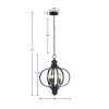 [Only support Drop Shipping Buyer] Nava 3-Light Metal Chandelier with Adjustable Chain