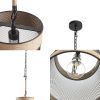 [Only support Drop Shipping Buyer] Orion Natural Rope and Metal Mesh Cylinder Pendant