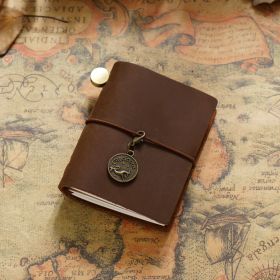 Diary Manual Notes Kraft Notebook (Option: Oil Wax Leather Tea)