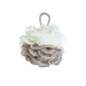 Bathroom Soft Bath Gadget Supplies Mesh Sponge Foaming Ball Luffa (Option: Apricot Beige No Packaging-50g)