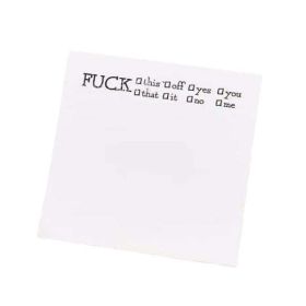 Interesting Sticky Notes Note Paper (Option: Fuck Sticky Notes)