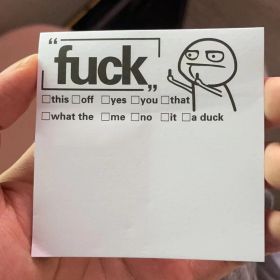 Interesting Sticky Notes Note Paper (Option: Fuck Little Man)