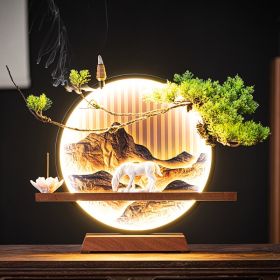 Lamp Circle Backflow Incense Ceramic Horse Ornament (Option: Screen Ma Pingchuan-USB)