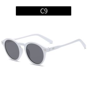 Fashion Vintage Round Frame Sunglasses (Option: Picture Color-C9)