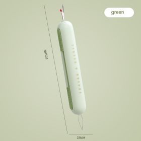 Sewing Needle Wear-free Cable Box (Color: Green)