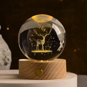 Transparent Glowing Creative Crystal Ball (Option: Style17-No Base)