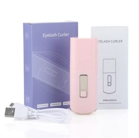 Portable Electric Heating Eyelash Curler Long-lasting Setting (Option: Pink Foreign Trade Edition)