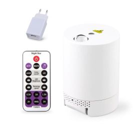 Rainbow Sky Rotating Projection Lamp Remote Control Voice Control (Option: Infrared remote control-European standard white)